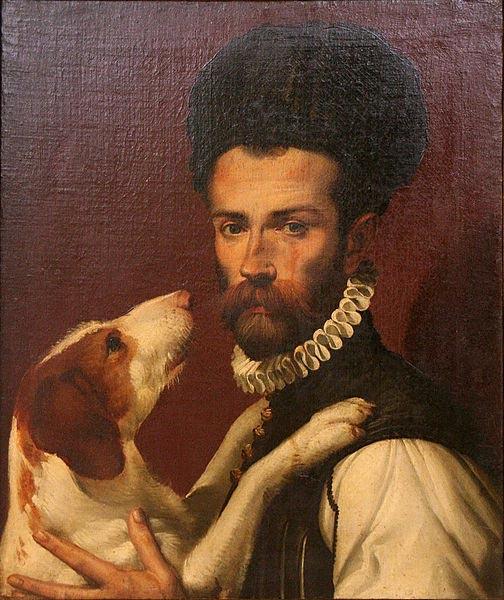 Bartolomeo Passerotti Portrait of a Man with a Dog